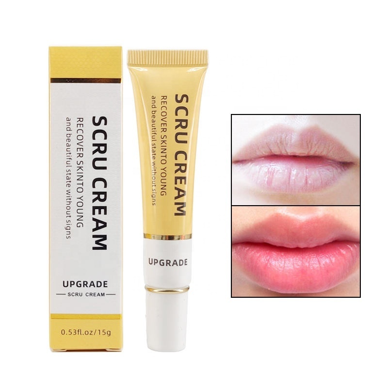 QQLR 15g lips balm Cream For Moisturizing Repairing Dry and Chapped Lips Natural Exfoliating Dead Skin Lip Scrub