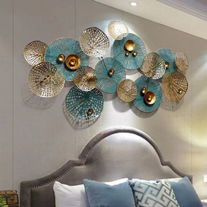 126X67 dropshipping products 2024 metal art wall decoration flower living room background wall light luxury home decor for sale