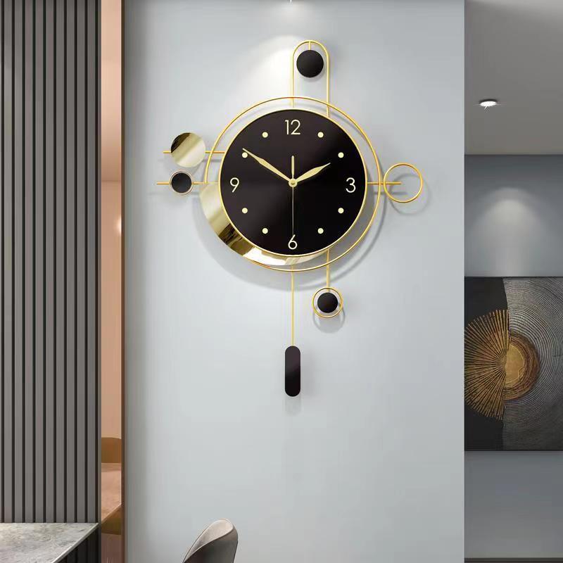 50*68 large dropshipping products 2024 modern Pendulum luxury wall hanging clock decorative wall watch clock home house decor