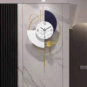 46x80cm Nordic Eco-friendly Big Crystal Metal Clock For Kids Home Decor Living Room Wall Hanging Clock