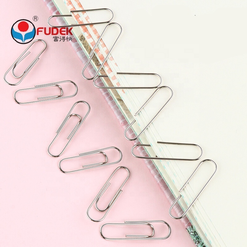 stainless steel flat mesh special shape gold color shaped giant metal logo custom paper clip