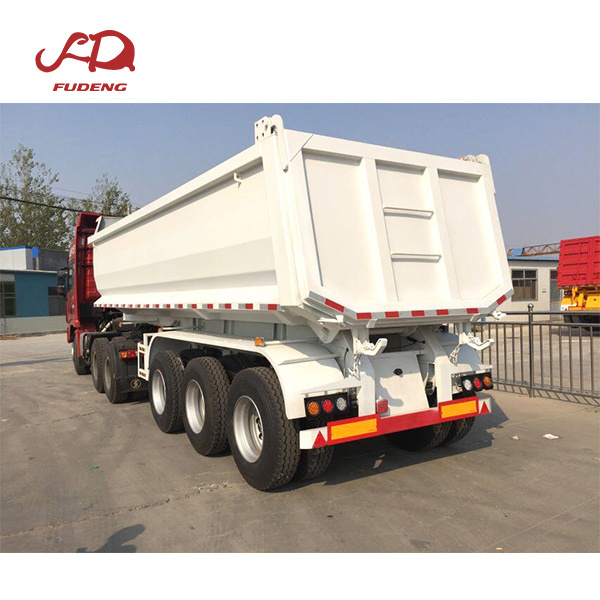 hydraulic 3 axle tipper semi trailer 20 25 cbm 40T tipping truck trailer rear dump trailer for sale