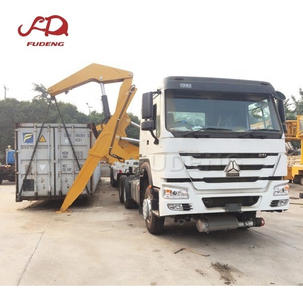 Container sideloader or side loader lifter trailer self loading container lift truck