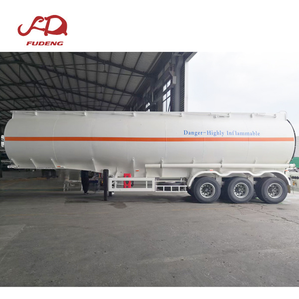 Factory price Tri axles fuel tanker semi trailer 45000 liters Aluminium petrol oil tanker semi trailer