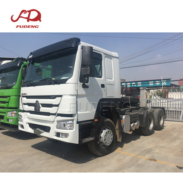 China second hand tractor truck 371hp prime mover