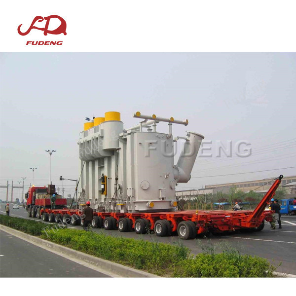 Fudeng brand modular trailer , multi axle hydraulic low bed trailer , self-propelled modular transporter