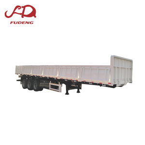 Brand New 20m3 square shape tipper truck trailer 3axles grain transport side tipping semi-trailers customized