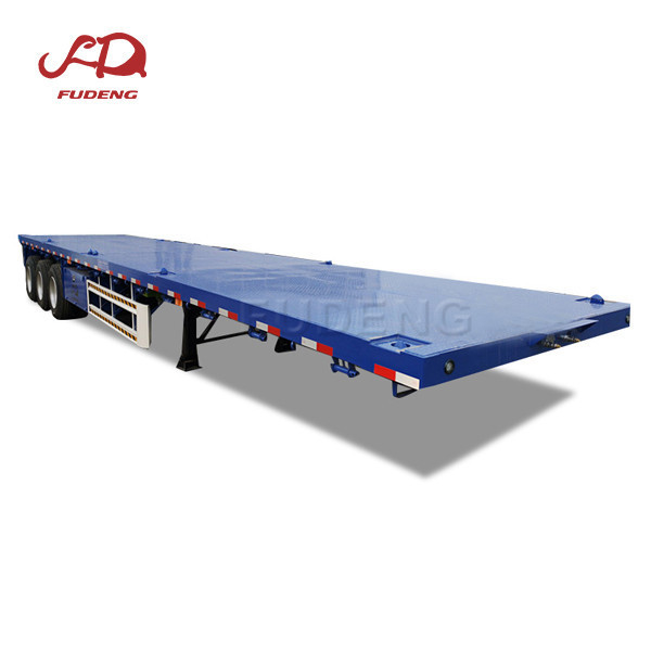 3 axle flatbed semi trailer price , flat bed trailer , 20ft 40ft container flatbed trailer for sale