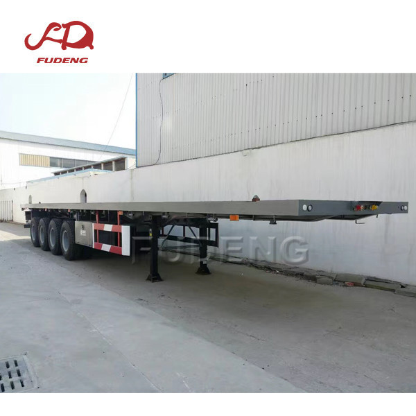 3 axle flatbed semi trailer price , flat bed trailer , 20ft 40ft container flatbed trailer for sale