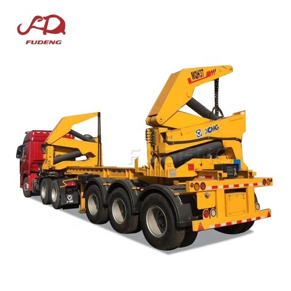 Container sideloader or side loader lifter trailer self loading container lift truck