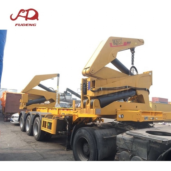 Container sideloader or side loader lifter trailer self loading container lift truck