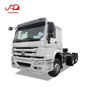 New brand sinotruk howo 420hp tractor truck LHD Low price 6*4 10wheeler truck head for sale