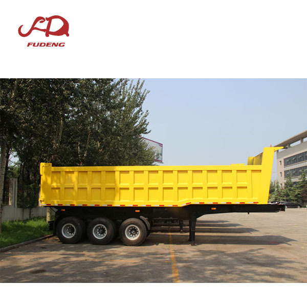 Factory director sale 3 axle  25 cbm  dump truck trailer  rear tipper dump trailer 40T tipping truck trailer for sale