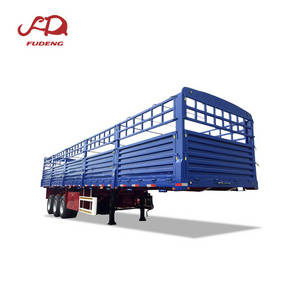 New customized high quality factory directable delivery 2/3/4 axles cargo trailer  30-80t fence cargo trailer on sale