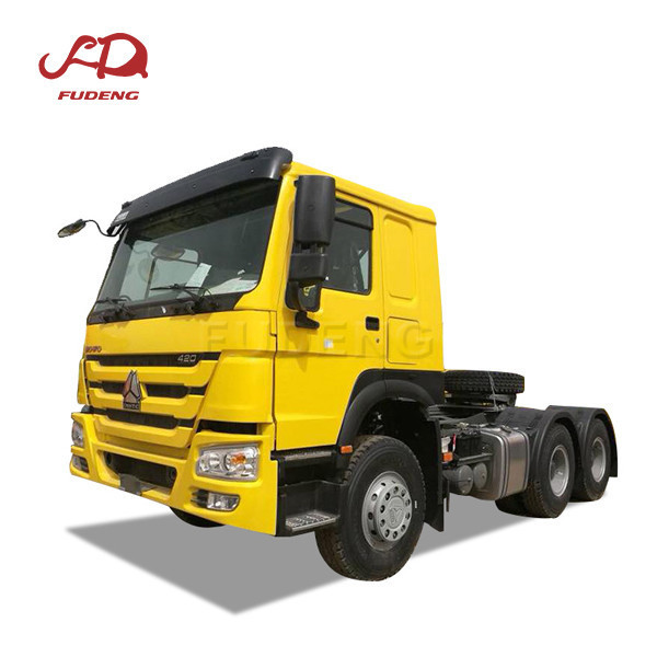 China second hand tractor truck 371hp prime mover