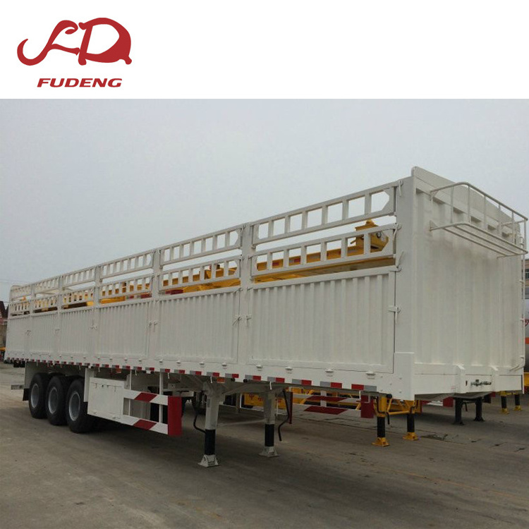 New customized high quality factory directable delivery 2/3/4 axles cargo trailer  30-80t fence cargo trailer on sale