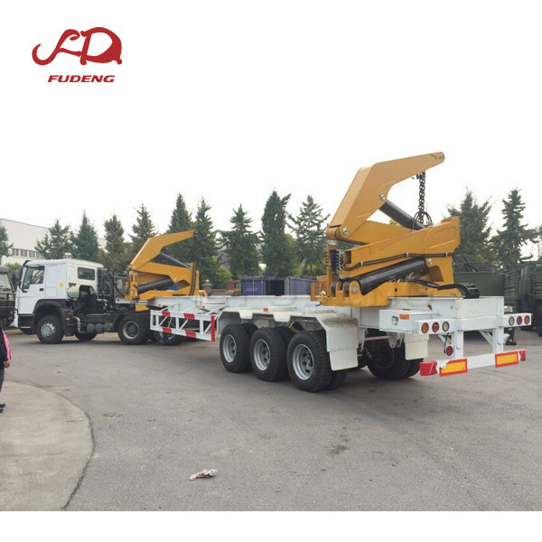 Container sideloader or side loader lifter trailer self loading container lift truck