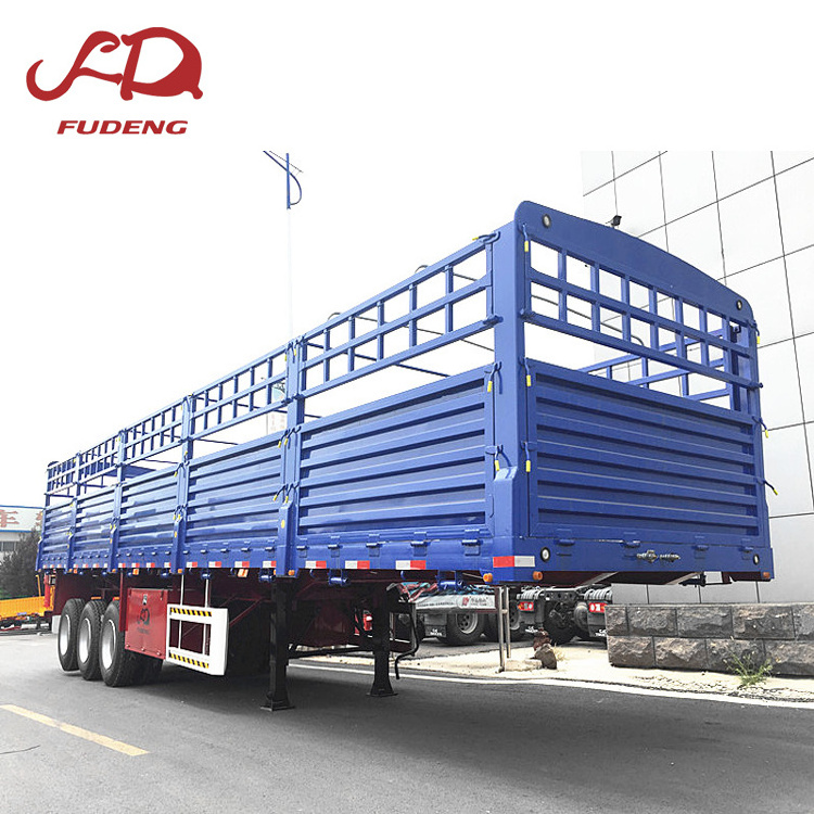 New customized high quality factory directable delivery 2/3/4 axles cargo trailer  30-80t fence cargo trailer on sale