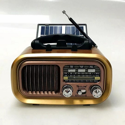 GOLON RX-BT628S Wholesaler Factory True Stereo Am/fm/sw 3 Bands Solar Panel Tws Portable Radio With Bt/usb/tf Music Player