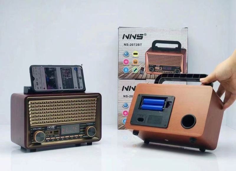 NNS 2072BT Am Fm Sw Radio Portable World Receiver 11 Band Mp3 Play Dab Old Retro Boombox Radio