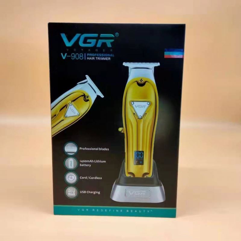 VGR V-908 New Design Rechargeable Hair Clipper Cordless Electric Hair Trimmer vgr 908 Professional Barber Hair Clipper