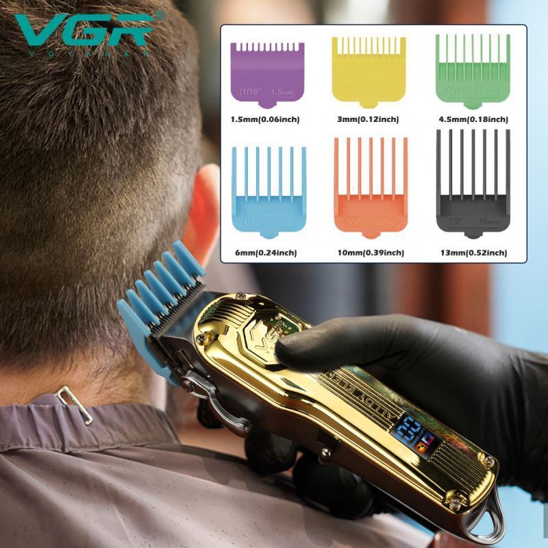 Vgr V-672 New Design Factory Supply Clippers Barber Professional Metal Hair Trimmer Hair Clippers