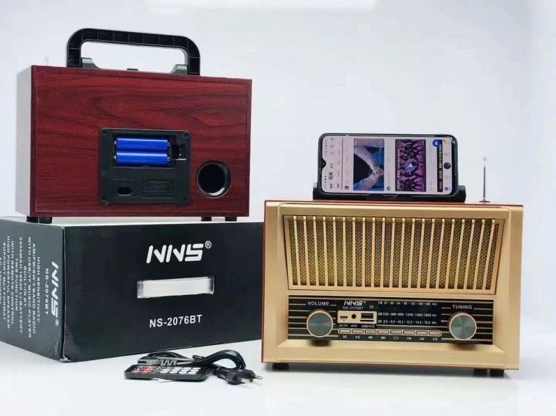 NNS 2076BT Am Fm Sw Radio Portable World Receiver 11 Band Mp3 Play Dab Old Retro Boombox Radio