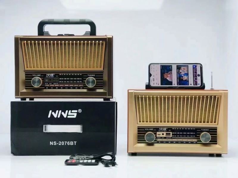 NNS 2076BT Am Fm Sw Radio Portable World Receiver 11 Band Mp3 Play Dab Old Retro Boombox Radio