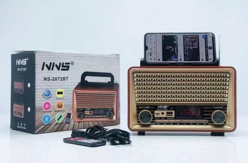 NNS 2072BT Am Fm Sw Radio Portable World Receiver 11 Band Mp3 Play Dab Old Retro Boombox Radio