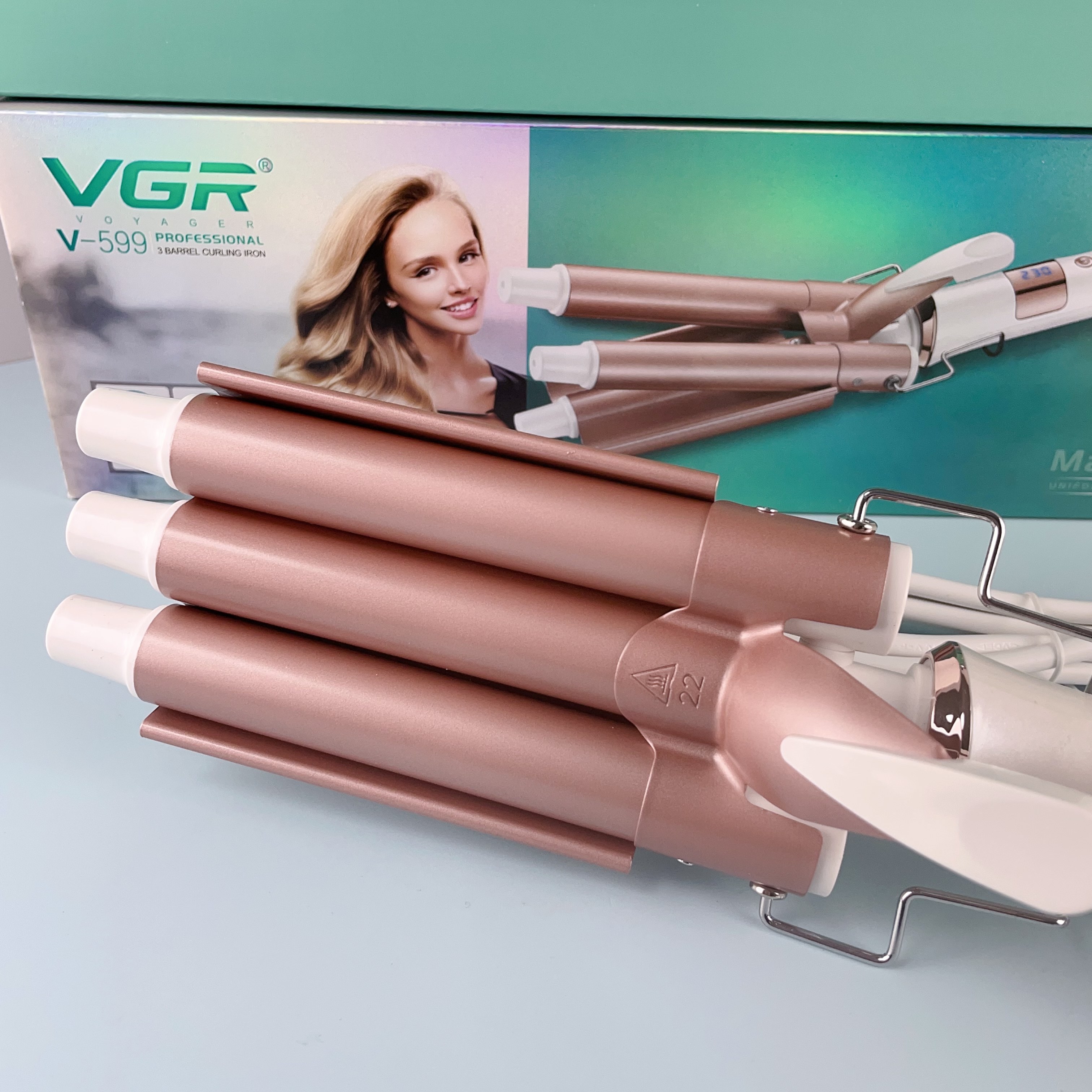 Vgr V-599 Professional Hair Curling Iron Electric Ceramic Coating Automatic Hair Curler Rotating