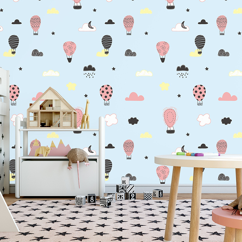 45cm cartoon sticker PVC self adhesive Wallpaper for baby room background