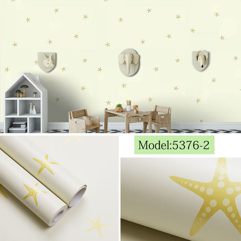 45cm cartoon sticker PVC self adhesive Wallpaper for baby room background