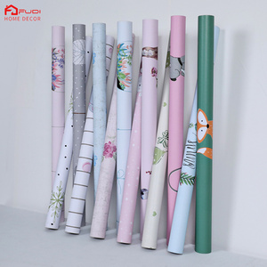 FuDi 5127 Cartoon Animals 3D Blue Peel And Stick Mural Fish Wallpaper Customized