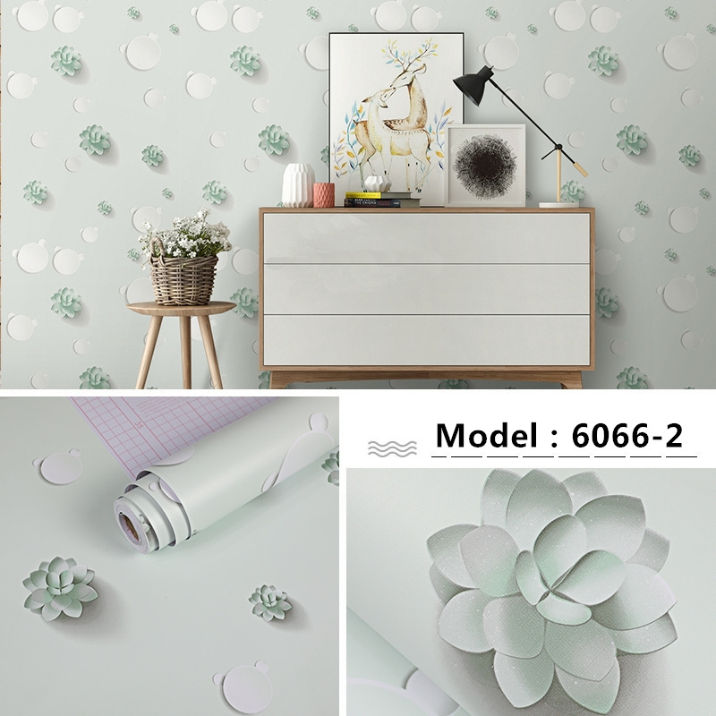 Flora Wallpaper Murals Vinyl Nature 3d  brick Waterproof for home decoration