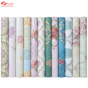 PVC  Flowers and plants hot products waterproof wallpaper for bathroom 3d wallpaper sticker