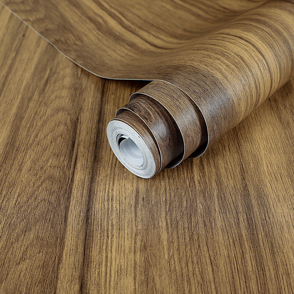 Wood Grain Self Adhesive Decorative vinyl waterproof Wallpaper for floor