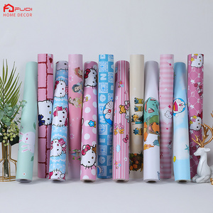 PVC self-adhesive wallpaper cartoon children's baby room design waterproof wallpaper stickers