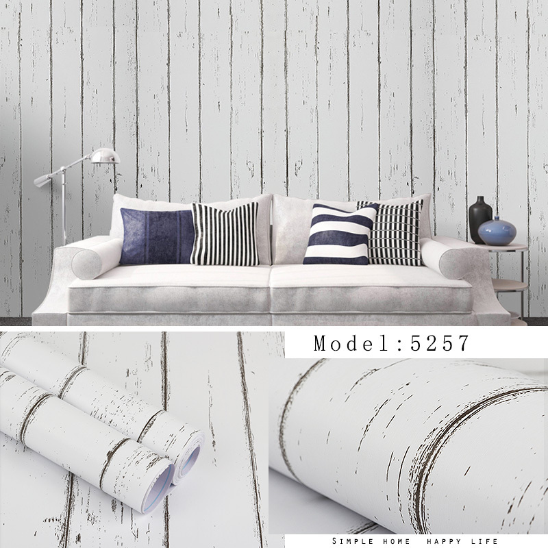 FuDi Peel And Stick Removable  3D Adhesive Shiplap Wallpaper For Bedroom