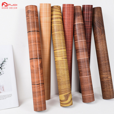 Wood Grain Self Adhesive Decorative vinyl waterproof Wallpaper for floor