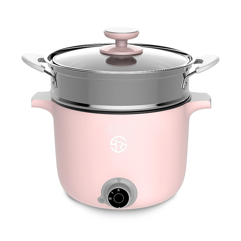 Multi-function Household Steam Noodle Pot Stainless Steel Electric Rice Cooker mini Electric Dual-purpose steamer Hot Pot