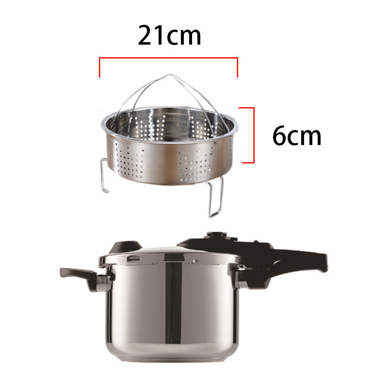 factory Commercial Hotel Tongli 304 Stainless Steel 6L large capacity cooking pot pressure cooker cookware