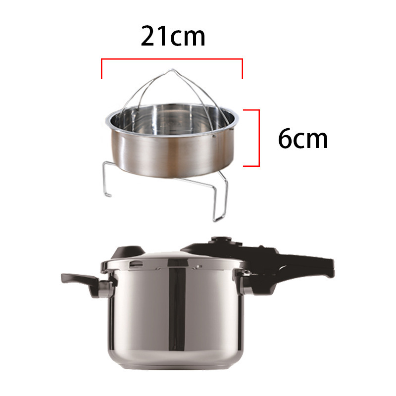 factory Commercial Hotel Tongli 304 Stainless Steel 6L large capacity cooking pot pressure cooker cookware