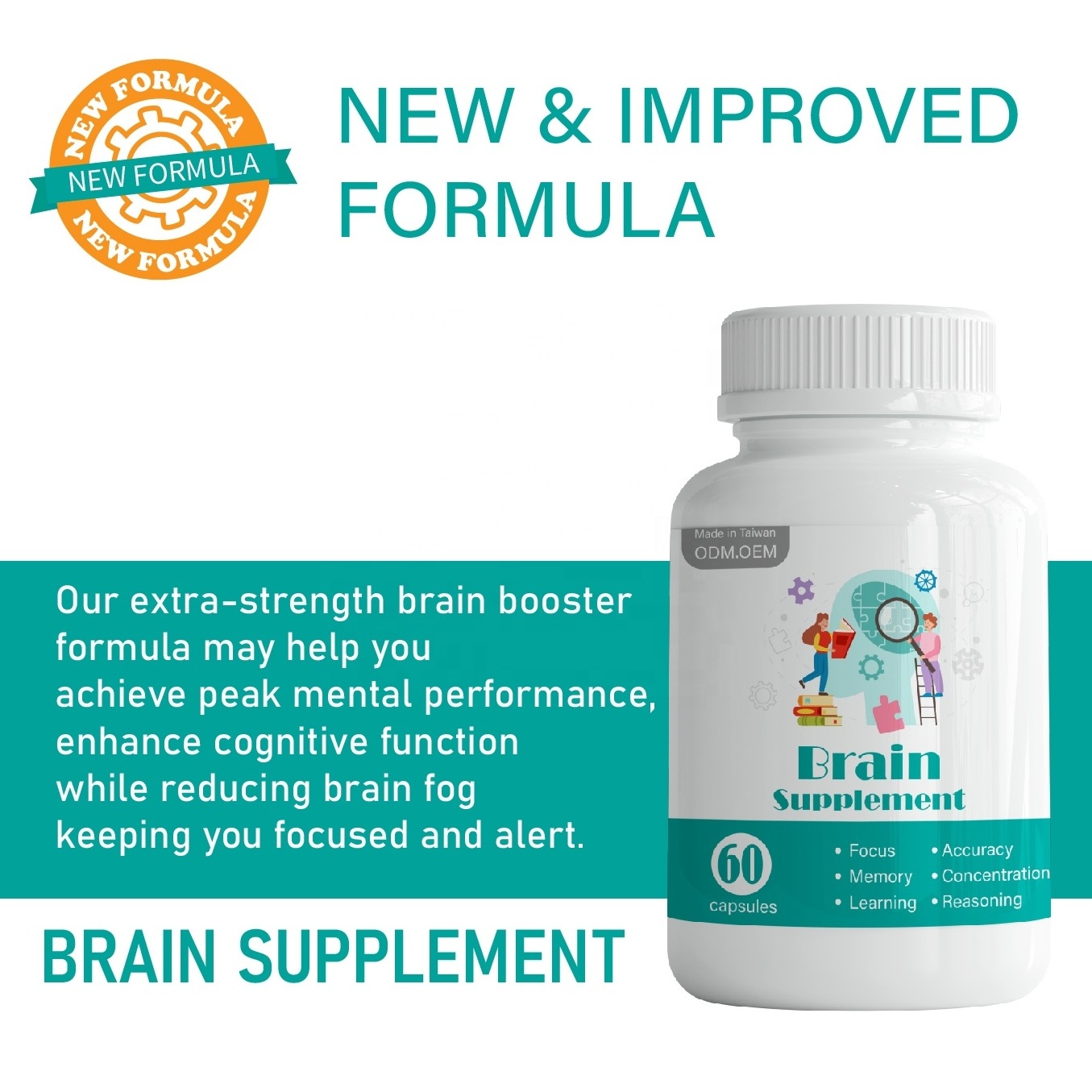 Hot sale Multivitamin Complex Vitamins Brain Memory Food Supplement Vitamins