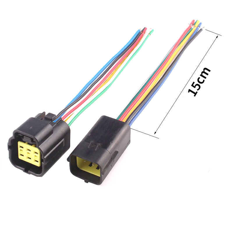 AMP car connector 2P wiring harness waterproof connector 4 pin male and female plug 16 holes DJ70216Y-1.8