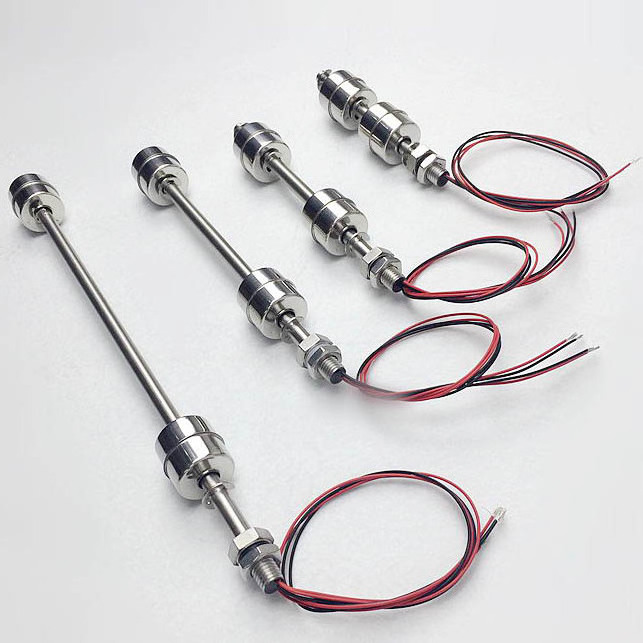 Customized Stainless Steel Dual Float Level Switch Sensor Top Mounted Water Tank Water Level Float Switch