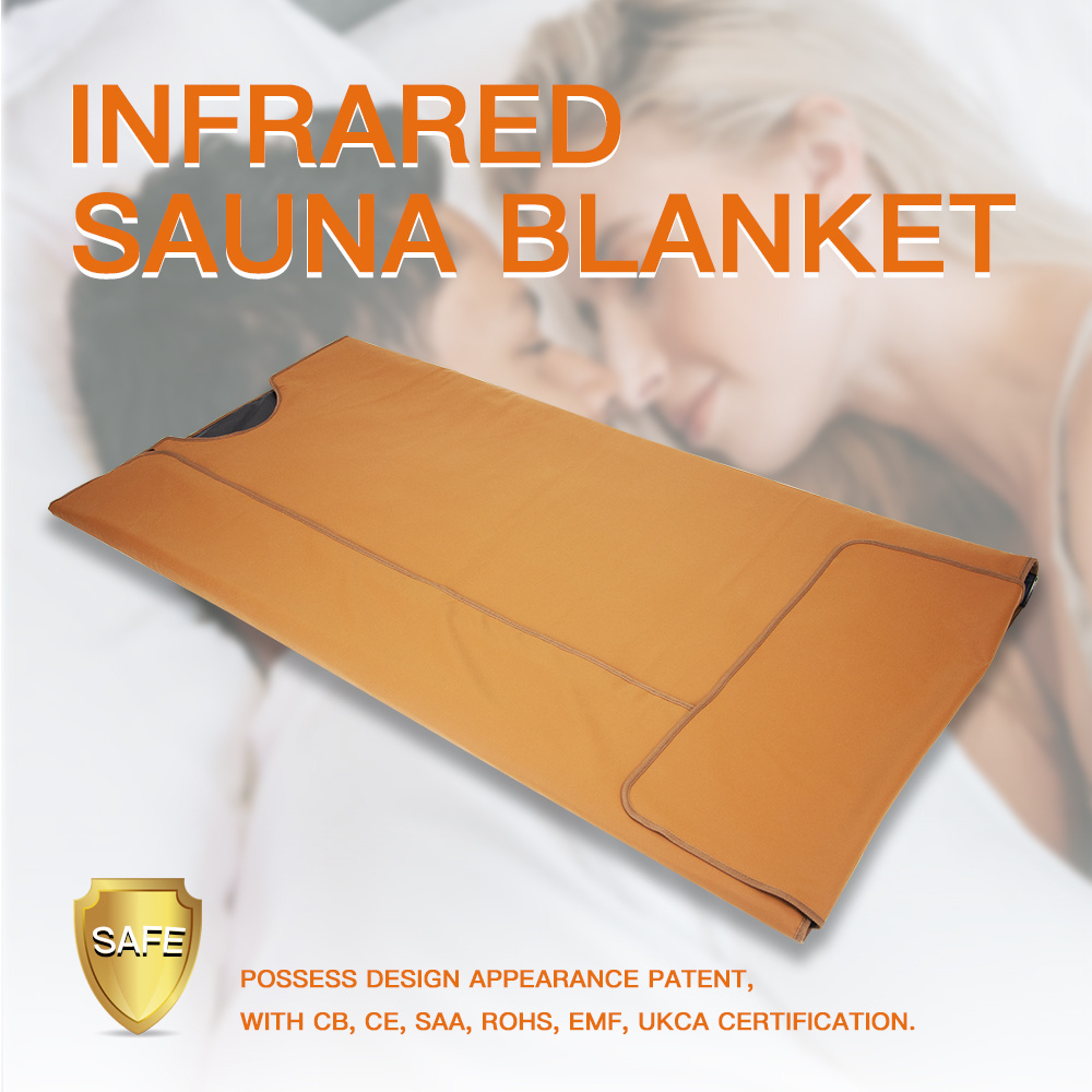 Far Infrared Sauna Blanket deep penetrating FIR Heat Infrared fit body wrap Therapy for Various Pain beauty salon blanket