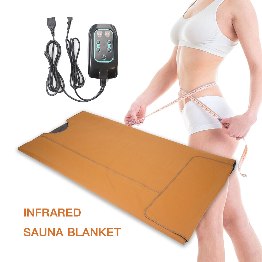 Far Infrared Sauna Blanket deep penetrating FIR Heat Infrared fit body wrap Therapy for Various Pain beauty salon blanket