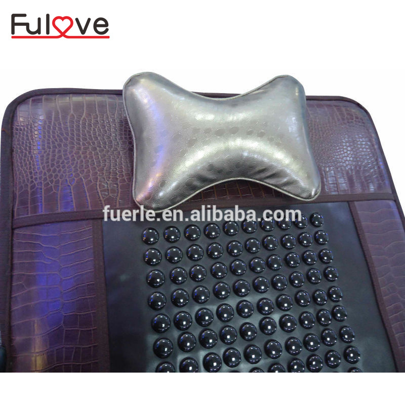 New arrival heating mattress cushion leather jade mat far infrared thermal health heating korea tourmaline jade mat