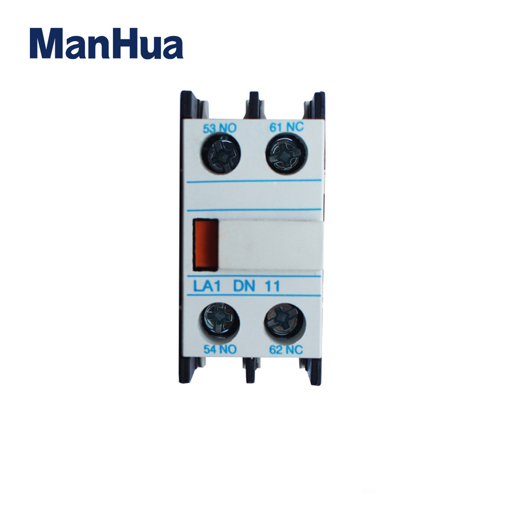 Manhua LA1-DN11 10A 690V  AC magnetic contactor top mounted Auxiliary contact block