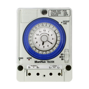 ManhuaTB35-N  50/60Hz  24 Hours 12V  mechanical timer single-way switch